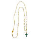Cross necklace Lumae Patronus pearls green stones golden silver Agios  s3