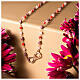 Multicolor Infinitum bead necklace Agios rose silver  s6
