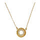 Golden Circum necklace silver white zircons Agios  s1