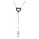 Agios rosary, Non Farti Rubare la Speranza, rhodium-plated 925 silver s1