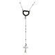 Agios rosary, Non Farti Rubare la Speranza, rhodium-plated 925 silver s1