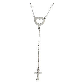 Rosary Don't let your hope be stolen Agios rhodium plated 925 silver