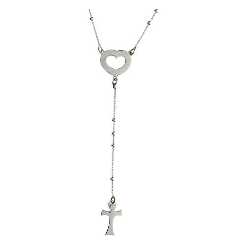 Rosary Don't let your hope be stolen Agios rhodium plated 925 silver 2