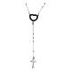 Rosary Don't let your hope be stolen Agios rhodium plated 925 silver s1