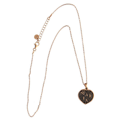 Precem Ave Maria necklace by Agios, rosé 925 silver 3