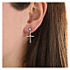 Agios Illumina drop earrings, 925 silver and white rhinestones s2