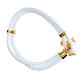 Bracciale Vinculum Fidei bianco tau dorata Agios argento 925 s3