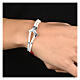 Pulsera plata Vinculum Fidei blanco Agios s2