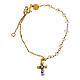 Lumae Patronus bracelet by Agios, gold plated 925 silver, purple rhinestones and pearls s3
