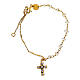 Bracelet Lumae Patronus Benedictus zircons violets argent 925 doré s3