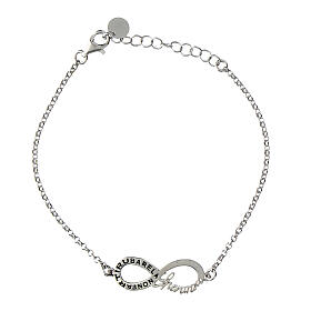 Infinitum bracelet by Agios, rhodium-plated 925 silver