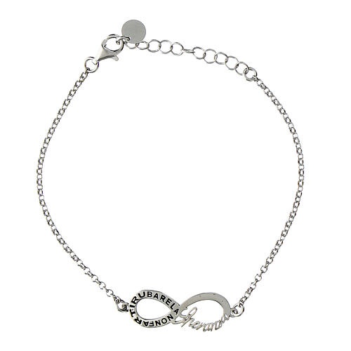 Bracciale Non farti rubare la speranza argento 925 rodiato Agios 1