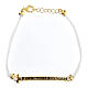Pulsera Abbi il coraggio di essere felice cuerda blanca Benedictus s1