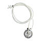 Collana Numisma pendente argento cuore corda bianca Agios s3