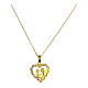Collana Angelus argento dorato zirconi Benedictus s1