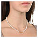 Icona necklace by Agios, pearls and white rhinestones s2
