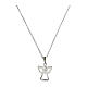 Collana Angelus angelo cuore argento rodiato Agios s3