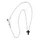Icona Crucis necklace, Benedictus Gioielli, black rhinestones and 925 silver s4