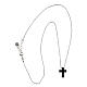 Black cross necklace silver Icon Crucis Agios s3