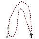 Silver Cross necklace red beads Icona Coloribus Agios s3