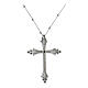 Crucis Luminis necklace, Agios Gioielli, white and black rhinestones s2