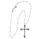 Crucis Luminis necklace, Agios Gioielli, white and black rhinestones s3