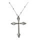 Collana Crucis Luminis zirconi bianchi neri Agios argento 925 s3