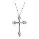 Crucis Luminis necklace, Agios Gioielli, white rhinestones s1