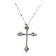 Crucis Luminis necklace red zircons silver Agios s2