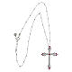 Crucis Luminis necklace red zircons silver Agios s3