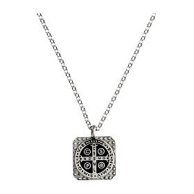 Collier Crucis Benedictus argent 925 Agios