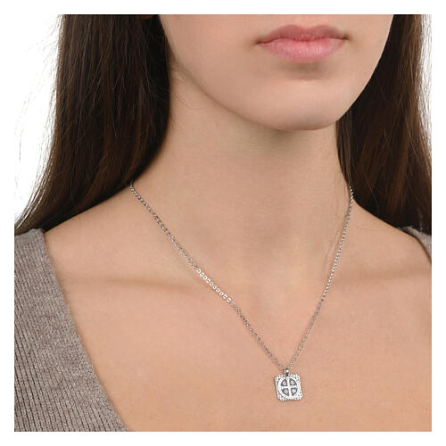 Collier Crucis Benedictus argent 925 Agios 2