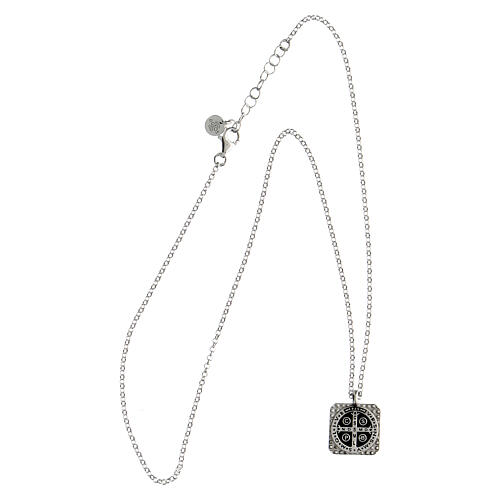 Benedict cross necklace 925 silver Agios 4
