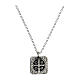 Benedict cross necklace 925 silver Agios s1