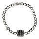 Armband von Agios, Crucis Benedictus, 925er Silber, rhodiniert s1