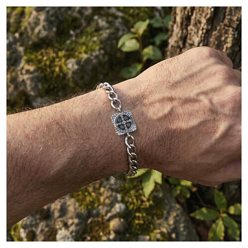 Bracciale Crucis Benedictus argento 925 Benedictus 2