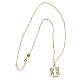 Angelus necklace, Agios Gioielli, gold plated 925 silver and white rhinestones s3