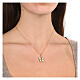 Collana argento dorato Angelus zirconi bianchi Agios s2
