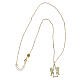 Collana argento dorato Angelus zirconi bianchi Agios s4