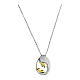 Collier Angelus Vierge à l'Enfant argent 925 zircons Agios s1
