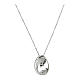 Collier Angelus Vierge à l'Enfant argent 925 zircons Agios s3