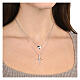 Illumina double necklace silver cross heart zircons Agios s2