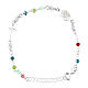 Bracciale argento 925 grani azzurri Miracolosa Agios s3