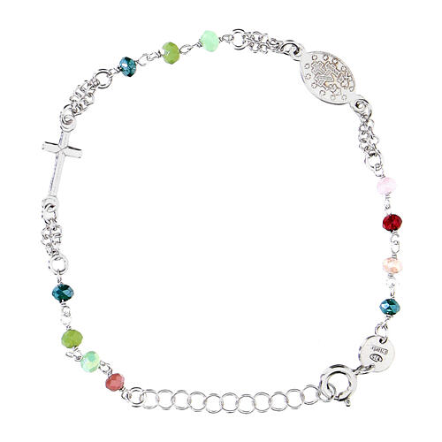 Miraculous 925 silver bracelet blue beads 3
