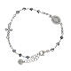 Agios single decade bracelet with Miraculous Medal, rhodium-plated 925 silver and rhinestones s2