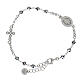 Agios single decade bracelet with Miraculous Medal, rhodium-plated 925 silver and rhinestones s3