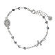 Bracelet dizainier Agios Vierge Miraculeuse argent 925 rhodié s1