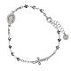 Bracciale argento rodiato Miracolosa zirconi Benedictus s1