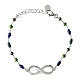 Pulsera Color Infinitum plata rodiada multicolor azul Agios s2