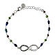 Bracelet Color Infinitum Agios vert bleu argent 925 rhodié s1